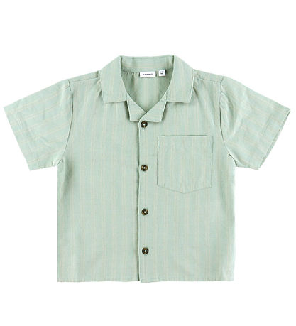 Name It Skjorte k/æ - NmmHalom - Slate Gray