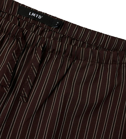 LMTD Bukser - NlfFouise - Chocolate Brown/Stripes
