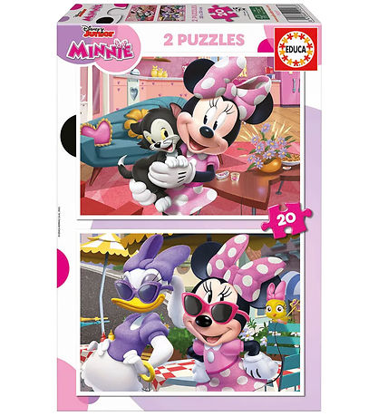Educa Puslespil - 2x20 Brikker - Minnie