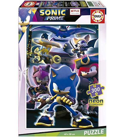 Educa Puslespil - 300 Brikker - Sonic Prime Neon