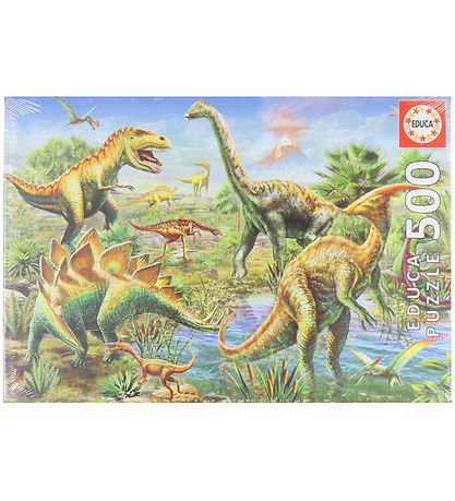 Educa Puslespil - 500 Brikker - Jurassic Playground