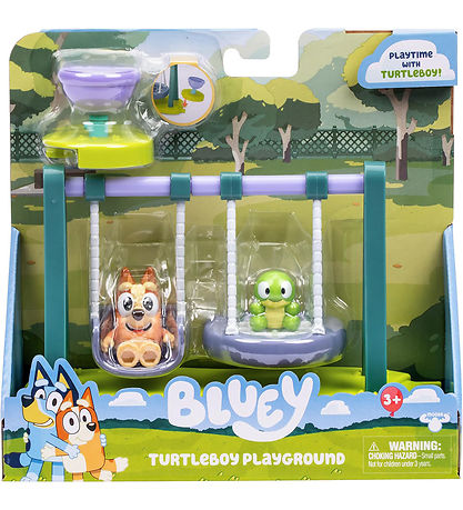 Bluey Legesæt - Turtleboy Legeplads m. Bingo Og Turtleboy Figur