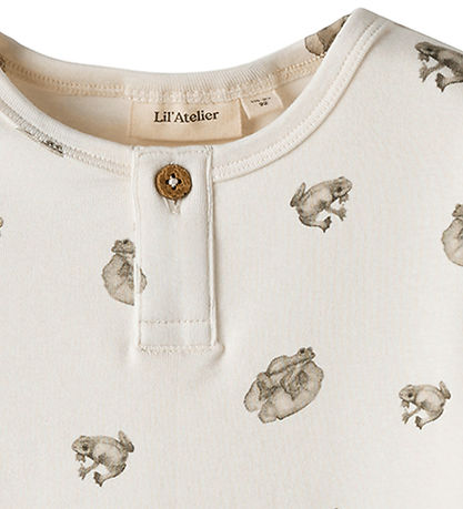 Lil Atelier T-shirt - NmmGayo - Coconut Milk/Frog