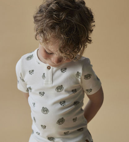 Lil Atelier T-shirt - NmmGayo - Coconut Milk/Frog