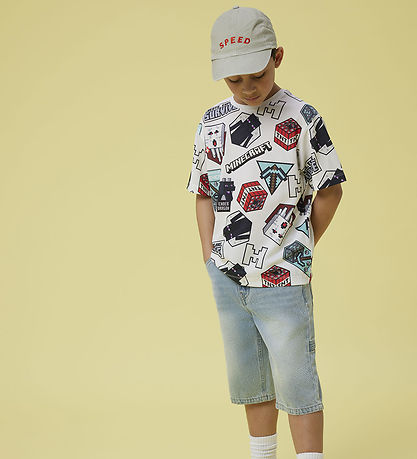 Name It T-shirt - NkmMap Minecraft - Bright White