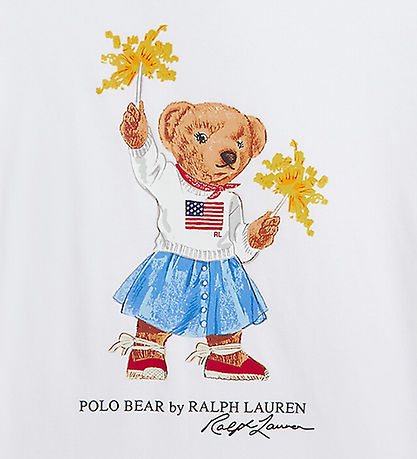 Polo Ralph Lauren T-shirt - Hvid m. Bamse