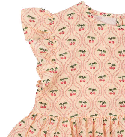 Konges Sløjd Top - Musselin - Coco - Cherry Pink Motif