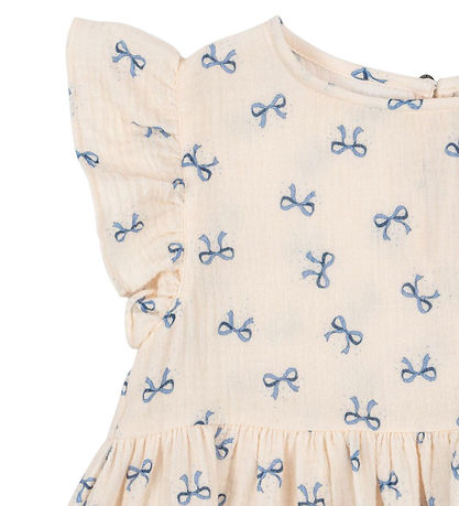 Konges Sløjd Top - Musselin - Coco - Bow Bleu