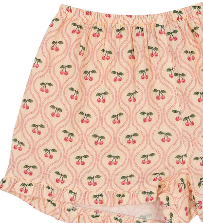 Konges Sløjd Shorts - Musselin - Coco - Cherry Pink Motif