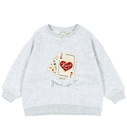 Konges Sløjd x Rosie H-W Sweatshirt - Jack - Light Grey Melange