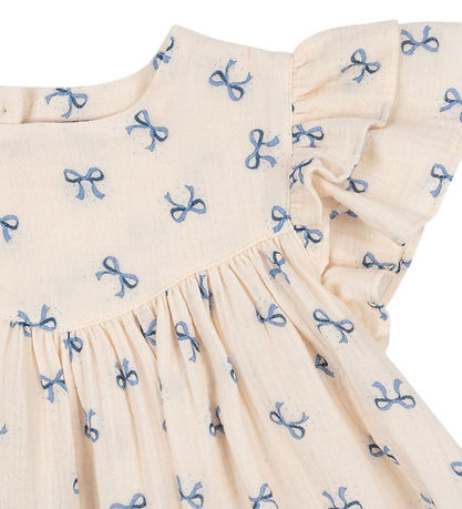 Konges Sløjd Kjole - Musselin - Coco - Bow Blue