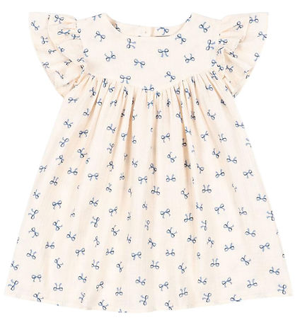 Konges Sløjd Kjole - Musselin - Coco - Bow Blue