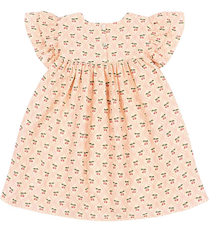 Konges Sløjd Kjole - Musselin - Coco - Cherry Pink Motif