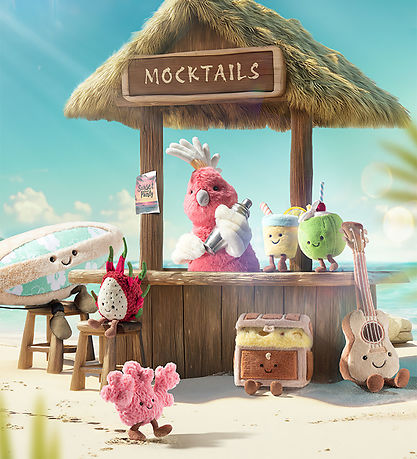 Jellycat Bamse - 11x9 cm - Amuseables Aruba Coconut