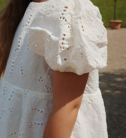 Konges Sløjd Kjole - Glasie - Antique White m. Broderie Anglaise