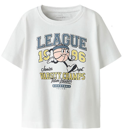 Name It T-shirt - NmmVictor - 2-Pak - Blue Mirage/Bright White