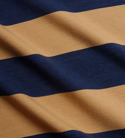 Mini Rodini T-shirt - Beige/Navystribet