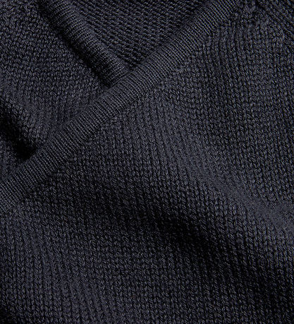 Mini Rodini Sæt - Bluse/Bukser - Strik - Sort