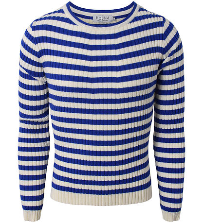 Hound Bluse - Strik - Stripe Knit - Cobalt Blue