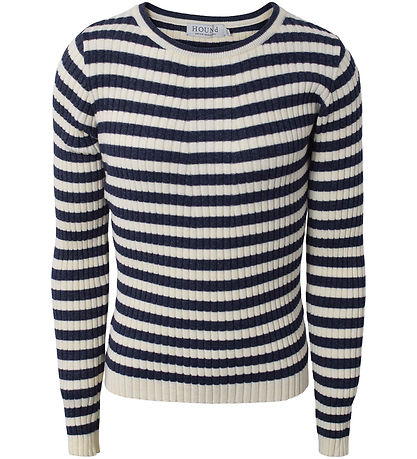 Hound Bluse - Strik - Stripe Knit - Grey