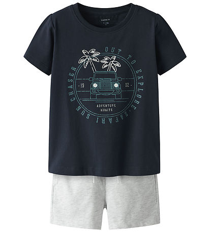 Name It Shortssæt - NmmJaspen - Shorts/T-shirt - Dark Sapphire