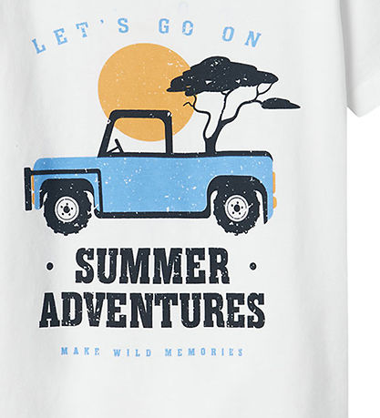 Name It Shortssæt - NmmJaspen - Shorts/T-shirt - Lucent White
