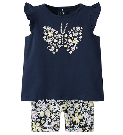 Name It Shortssæt - NmfVayana - Shorts/T-shirt - Navy Blazer