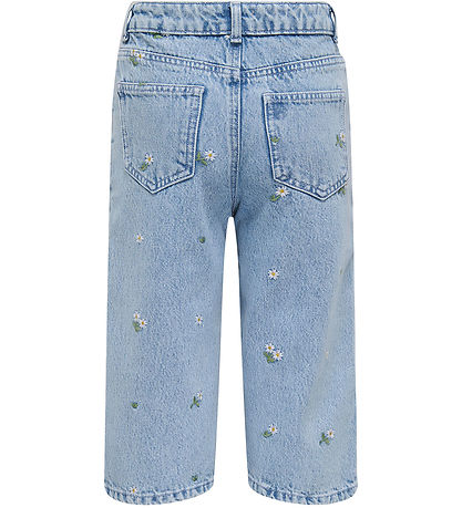Kids Only Jeans - KogCobain -  Light Blue Denim/Flower Embroider