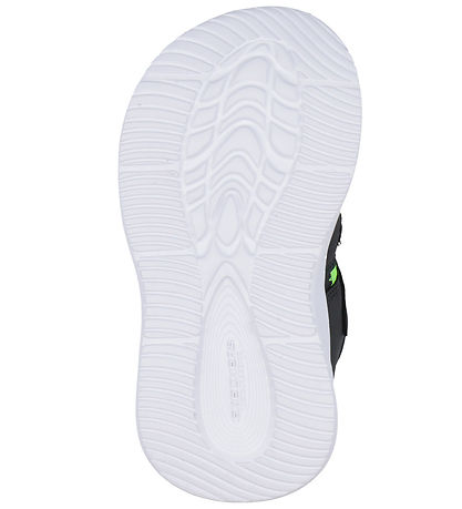 Skechers Sandal m. Lys - Sola Glow - Black/Lime
