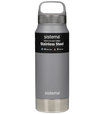 Sistema Termoflaske - Stainless Steel - 650 ml - Grå