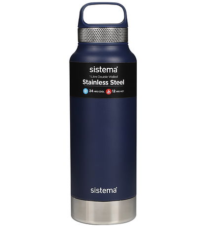 Sistema Termoflaske - Stainless Steel - 1L - Blå