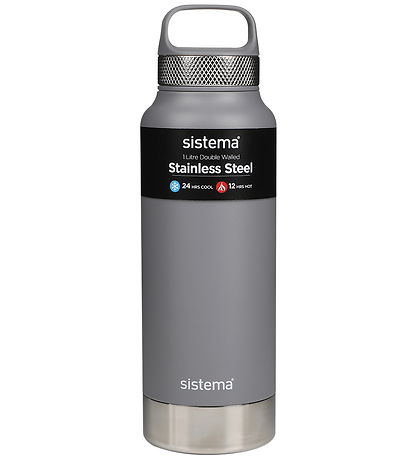 Sistema Termoflaske - Stainless Steel - 1L - Grå