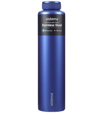 Sistema Termoflaske - Stainless Steel - 600 ml - Blå