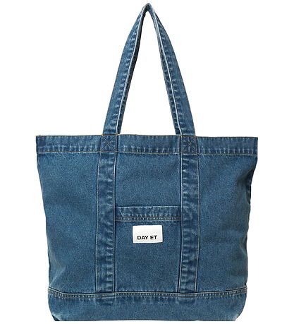 DAY ET Shopper - Washed Denim Bag - Blå