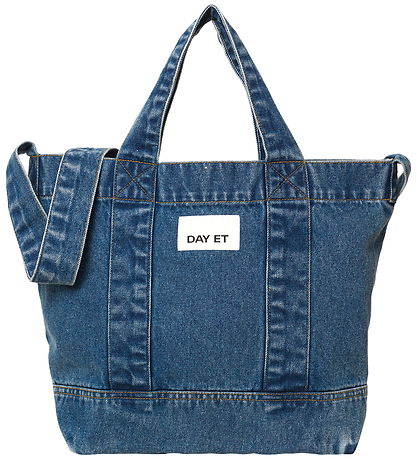 DAY ET Shopper - Washed Denim Crossbody - Blå