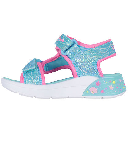 Skechers Sandaler m. Lys - Mermaid Dreams - Blue/Multi