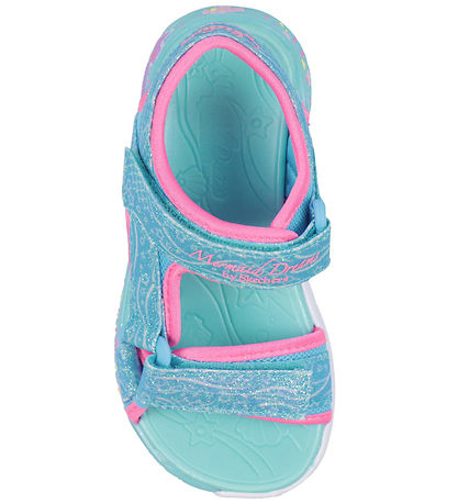 Skechers Sandaler m. Lys - Mermaid Dreams - Blue/Multi
