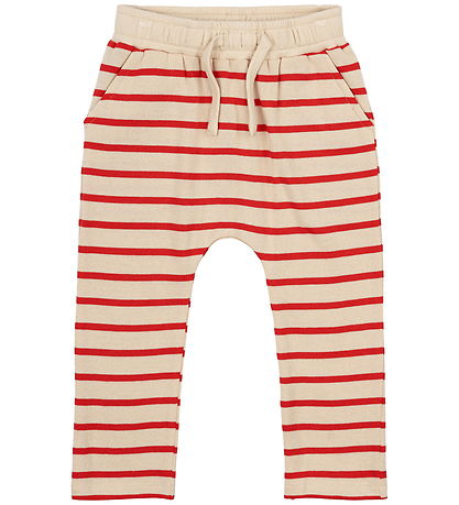 The New Siblings Bukser - TnstNat - Poppy Red Striped