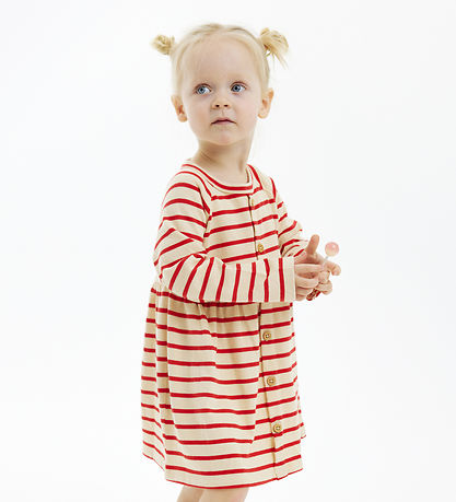 The New siblings Kjole - TnstNat - Poppy Red Striped