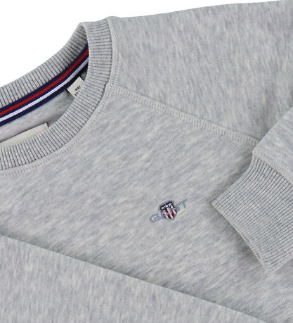 GANT Sweatshirt - Shield - Light Grey Melange