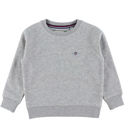 GANT Sweatshirt - Shield - Light Grey Melange