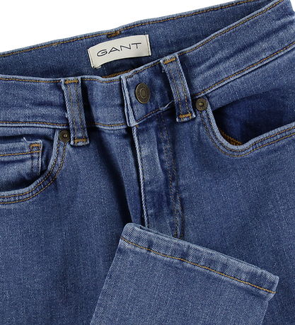 GANT Jeans - Slim Jeans - Mid Blue