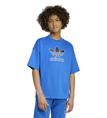 adidas Originals T-Shirt - Trefoil - Blå