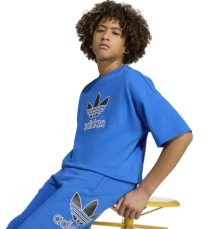 adidas Originals T-Shirt - Trefoil - Blå