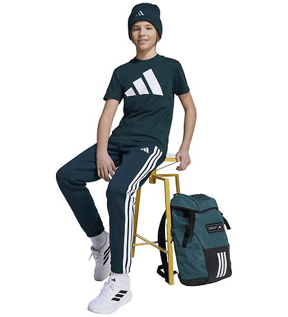 adidas Performance T-Shirt - J BL TEE 160 - AURIVY/WHITE