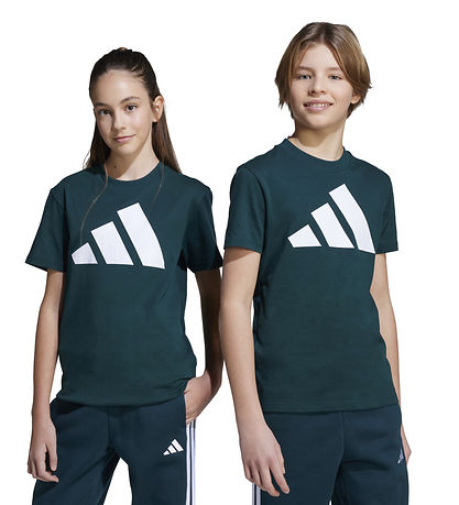 adidas Performance T-Shirt - J BL TEE 160 - AURIVY/WHITE