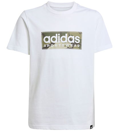 adidas Performance T-Shirt - B CAMO LIN - Hvid