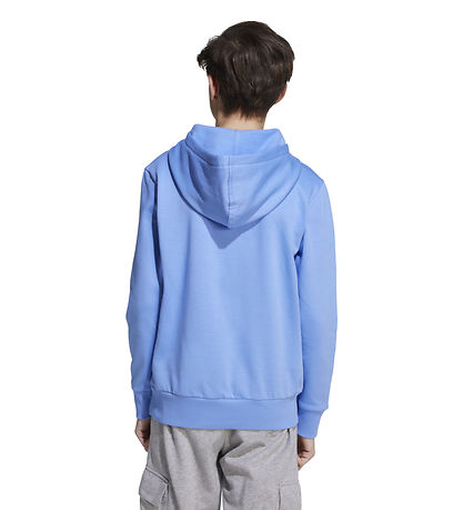 adidas Performance Hættetrøje - J LIN FL HD - Blufus/White