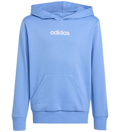 adidas Performance Hættetrøje - J LIN FL HD - Blufus/White