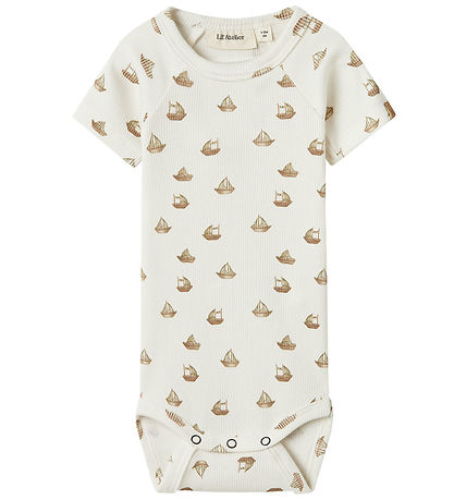 Lil Atelier Body k/æ - Rib - NbmLavo - Coconut Milk m. Både